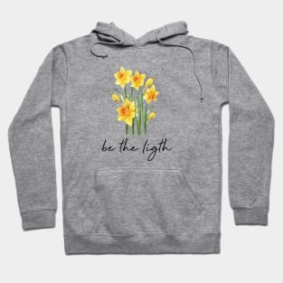 Be the light yellow narcissus in watercolor Hoodie